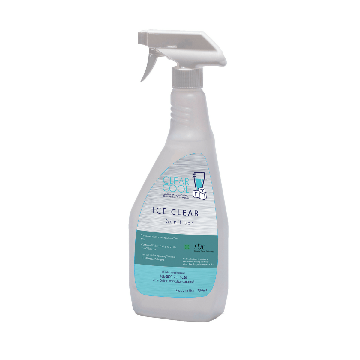 Ice Clear Ice Maker and Bottle Cooler Cleaner - Pack of 4