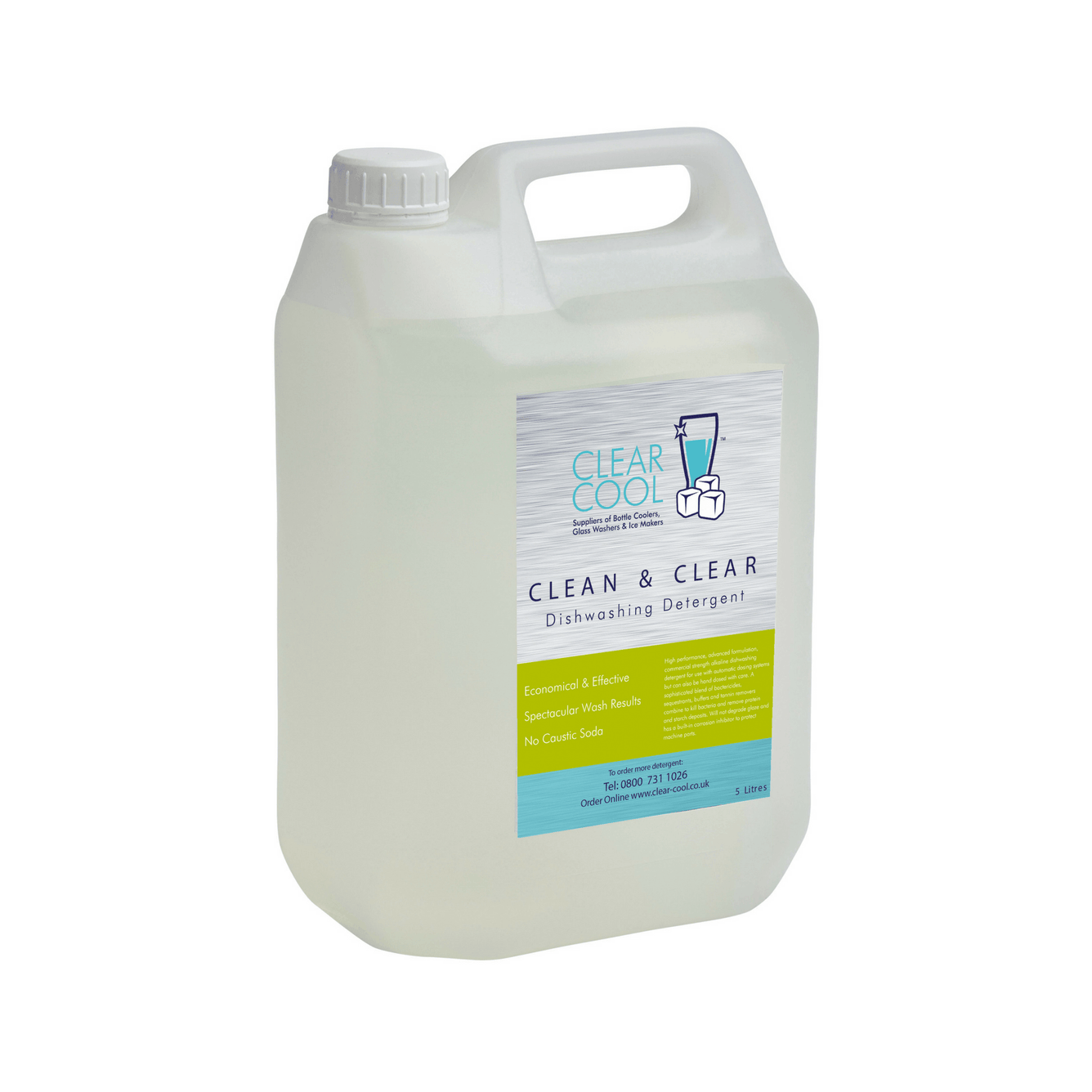 Clean & Clear Detergent and Rinse Clear Rinse Aid For Dish Washers - Clear Cool