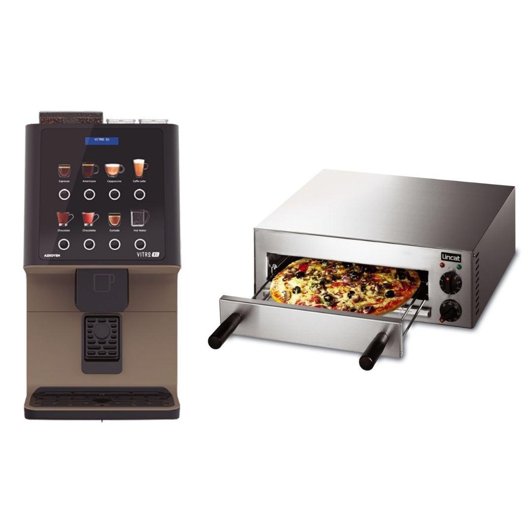 Coffee Machine & Pizza Oven Package - Clear Cool